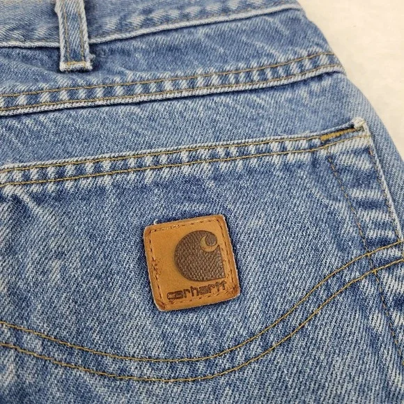 Carhartt B17 Relaxed Fit Jeans Mens 40 x 32 Measures 37 x 30.5 100% Cotton Blue - Picture 2 of 11
